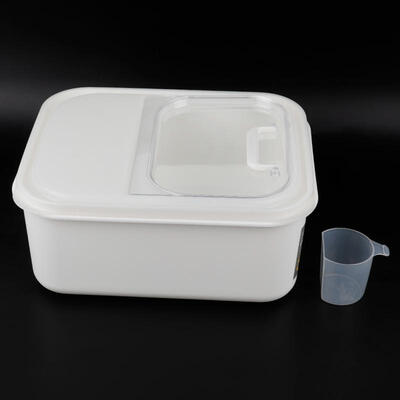 

Greensen Plastic Sealing Flip cover Shuttered Rice Storage Bin Environmental Kitchen Storage Box 10kg
