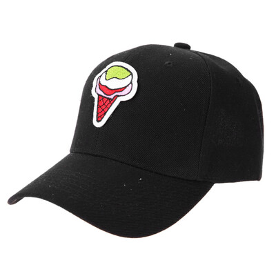 

Unisex Ice cream Embroidery Baseball Cap Snapback Sun Hats Adjustable