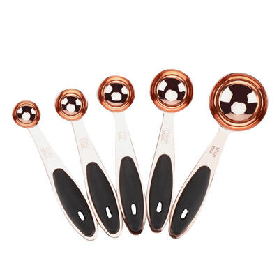 

Greensen 5Pcs Stainless Steel Measuring Spoon for Dry Liquid Ingredients Kitchen Gadget Rose Gold