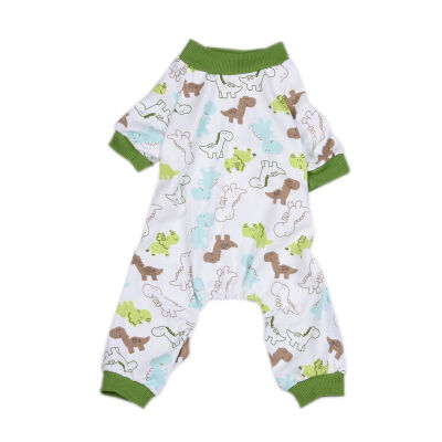 

Pet Dog Pajamas Sleepwear Clothes Puppy Coat Jumpsuit Apparel Cotton Cartoon Pattern Shirt