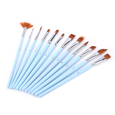 

Greensen 12Pcs Paint Brushes Set Nylon Hair Painting Brush Oil Acrylic Brush Watercolor Pen Art Supplies