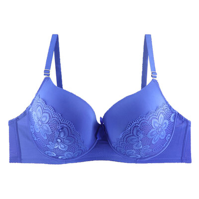 

Toponeto New Women Large Fat MM Sexy Lace Underwear Gathered Breathable Adjustable Bra