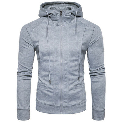 

Mens Zip Up Hoodie Hoody Jacket Sweatshirt Casual Gym Hooded Coats Top