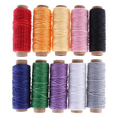 

10pcsbag 50m 150D Leather Sewing Wax Threads Craft DIY Hand Stitching Cord