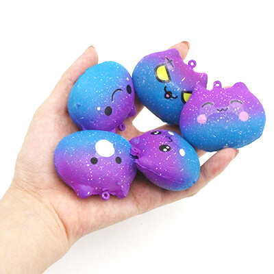 

Gotoamei Squishies Galaxy Kitty Slow Rising Cartoon Cream Scented Stress Relief Toys
