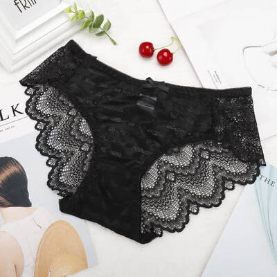 

Sexy Lace Ladies Panties Fashion Cozy Lingerie Tempting High Quality Cotton Low Waist for Women Panties T2