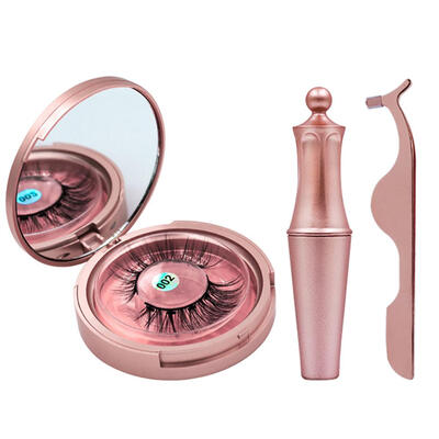 

Reusable Free Glue Magnetic False Eyelashes Liquid Eyeliner Set w Tweezer