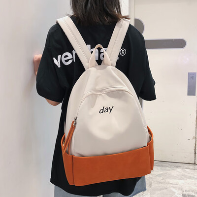 

Bag female ins wind Hyun-a Kim Korean high school Joker Hong Kong wind backpacks retro junior high school simple backpack