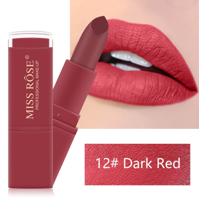 

MISS ROSE Red Pink Lips Makeup Waterproof Long Lasting Pigment Brand Matte Lipstick Tattoo Makeup rouge a levre Cosmetics