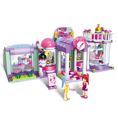 

Enlighten Girl Blocks City Town Fashion Shop DIY Assembly Game Educational Gift Building Bricks Toys Enlighten For Girl