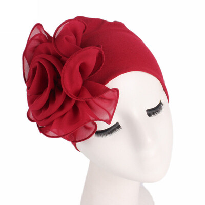 

Women Casual Beanie Head Scarf Turban Cap Flower Muslim Cancer Chemo Hat Cover