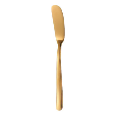 

Stainless Steel Butter Knife Cheese Dessert Jam Shedding Cream Gold Black Rose Gold Knives Western Cutlery Breakfast Tool