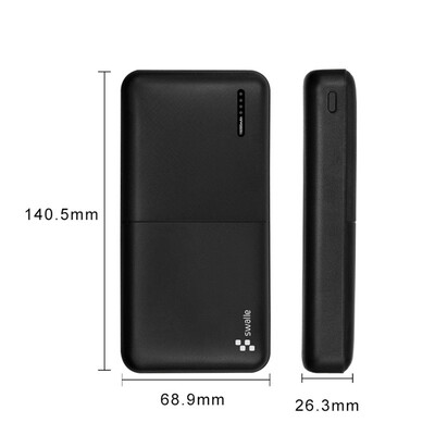 

Swalle light&portable compact small capacity power bank with LED with screen display with wireless charging