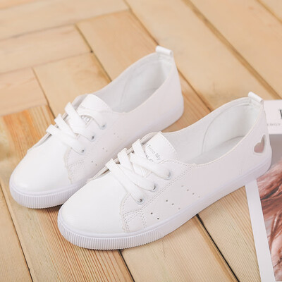 

Increased white shoes female 2019 spring new wild one pedal increased mesh high heel breathable shoes spring