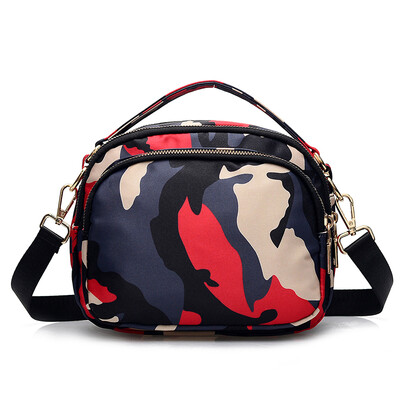 

Womens Summer Printed Handbag Leisure Oxford Slant Bag Fashion Nylon Single Shoulder Handbag