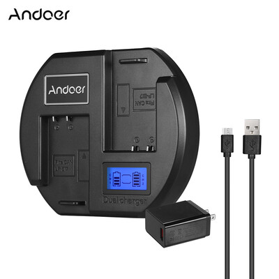 

Andoer Fast Charger Dual-channel Camera Battery Charger with
