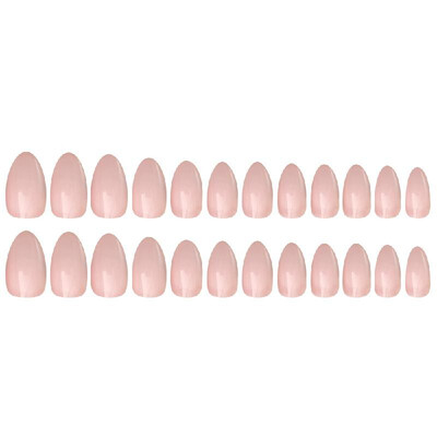 

Fake Nails Tips 24pcs 12 Different Size Natural Short False Nails Tips Full Cover Acrylic Artificial Nails for Nail Salons & DIY N