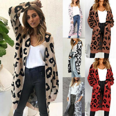 

Women Winter Warm Long Sleeve Knitted Cardigan Sweater Casual Tops Coat Outwear