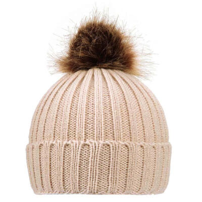 

Baby Toddler Boys Girls Knitted Caps Cute Hat Hairball Winter Warm Hats