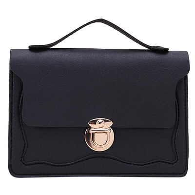 

Retro Contrast Color Crossbody Bag For Women Chain Messenger Bags PU Leather Fashion Simple Shoulder Bag Handbag T20