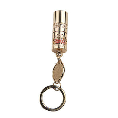 

Mini LED Flashlight Emergency Light With Key Ring And Key Chains For Outdoor Camping -Golden