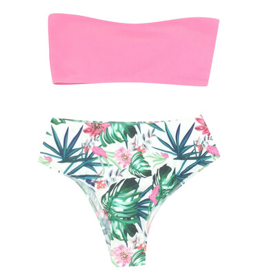 

Saidsome Women One-should Bandage Bikini Set Brazilian Swimwear Beachwear Swimsuit