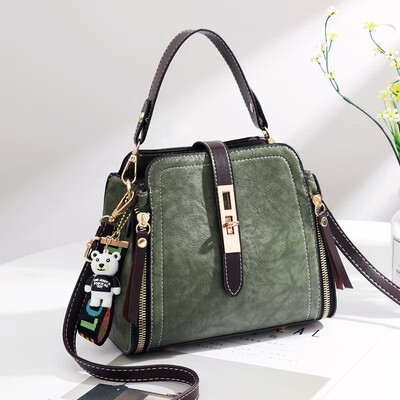 

2019 spring&summer womens bag fashion casual female new wave Korean version of the wild slung shoulder bag generation hair bucket handbag