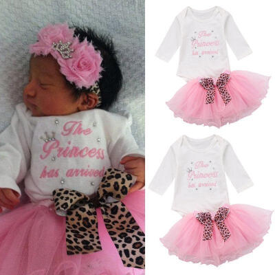 

Newborn Baby Girls Rompers Bodysuit PlaysuitSkirt Outfit Set Dress Clothes