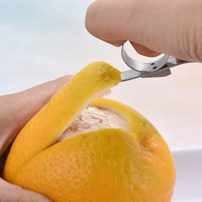 

Grapefruit Citrus Stainless Steel Orange Peeler Lemon Fruit Peel Remover Ring Kitchen Gadget Pack Of 2