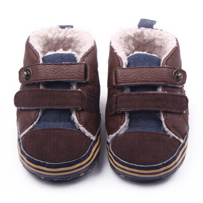 

Fashion Winter Newborn Baby Boys Shoes Warm First Walker Infants Boys Antislip Boots Childrens Shoes