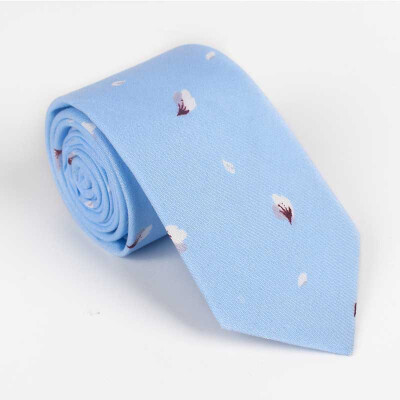 

Spot generation of men&women with the same Japanese Harajuku style tie Korean version of the lady tie small floral cotton tie male