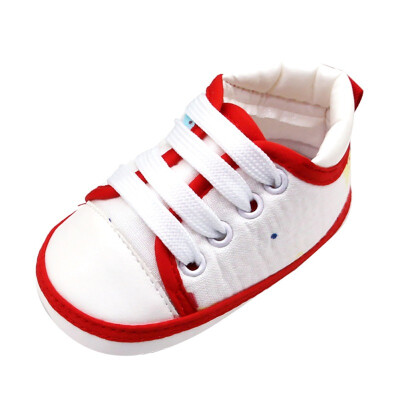 

Baby Shoes Kids Toddler Casual Lace-Up Sneaker Soft Soled Baby Crib Shoes First Walkers 0-18M