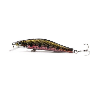 

HENG JIA Hard Fishing Bait 3D Bionic Fishing Bait Hard Minnow Bait Swimbait Crankbait Lures