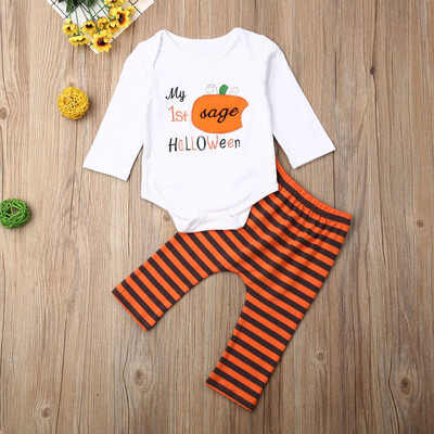 

Newborn Baby Boy Girl Clothes Romper JumpsuitPants Leggings Halloween Outfits