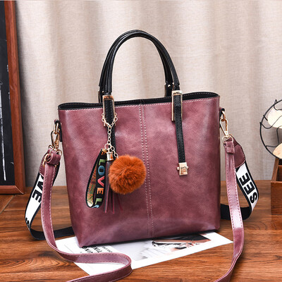 

Handbag female fashion large capacity mother retro single shoulder simple oblique shoulder texture commute tot bag