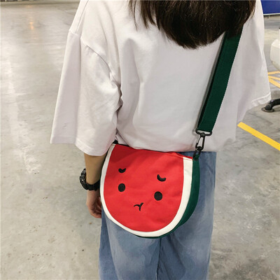 

Lovely canvas bag lady bag on the new summer fresh students shoulder slanting bag lady Baitiens