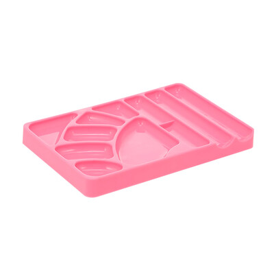 

Plastic Nail Art Palette UV Gel Polish Painting Drawing Pigment Holder Plate Makeup Mixed Tool Case Manicure Tools