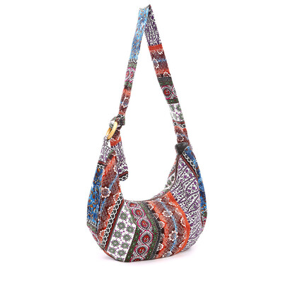 

Tailored Womens Big Cloth Bag Hand Bag Bohemian Style Shoulder Bag Floral Canvas Bag