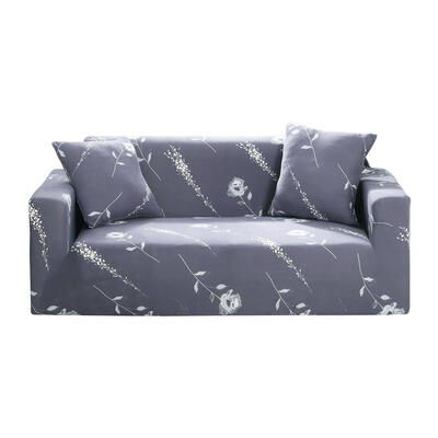 

Simple Flowers Print Tight Wrap Slipcover All-Inclusive Elastic Sofa Cover