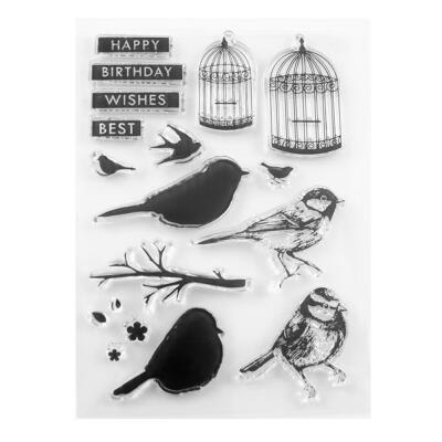 

Bird Cage Transparent Seals Stamps for DIY Scrapbooking Card Making Crafts