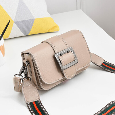 

New little bag girl fan you slant mobile phone bag texture feel like a hundred square buckle girl one shoulder bag