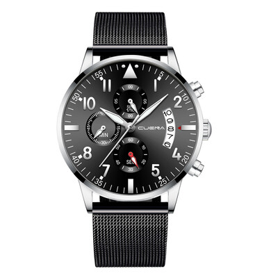

Gobestart Men Stainless Steel Luxury Military Analog Sport Quartz Mens Wrist Watch