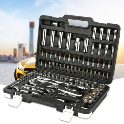 

Greensen 94pcs Socket Wrench Set Professional Automobile Repair Modification Tools Kit 102094