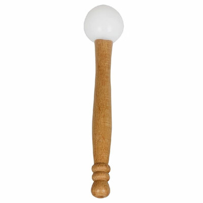 

Rubber Mallet Stick Beater for Crystal Singing Bowl Wooden Handle Professional Sound Bowl Striker with Rubber Ring Meditation Bowl