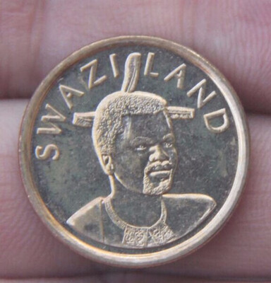 

22mm Swaziland 1 Lilangeni Coin African Collectibles Commemorative