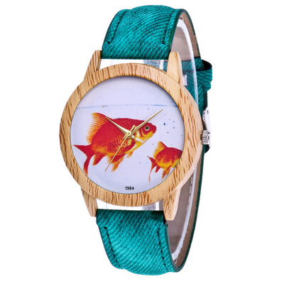 

New arrival Cute Fish Watch Women Ladies Clock Fashion Casual Dress Quartz WristWatch Relogio Feminino 533