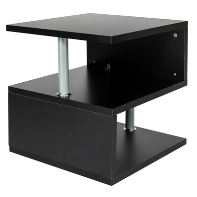 

Coffee Tray Side Sofa Table Ottoman Couch Room Console Stand End Bookcase black