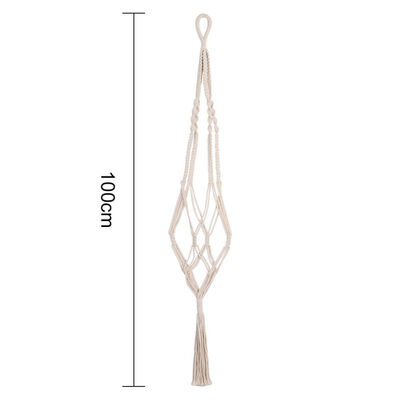 

Hand-woven Cotton Rope Plant Hangers Flower Pot Hanging Planter Basket Holder For Balcony Garden Decor