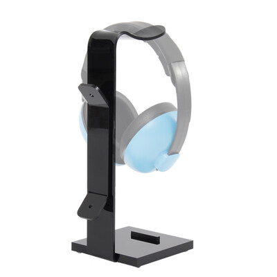 

Acrylic stereo multi-function headphone display stand Internet cafe magic sound black creative headphone bracket