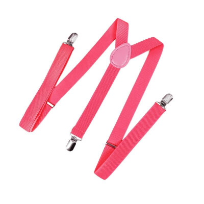 

New Fashion Men Women Clip on Suspenders Elastic Y-Shape Back Formal Unisex Adjustable Braces